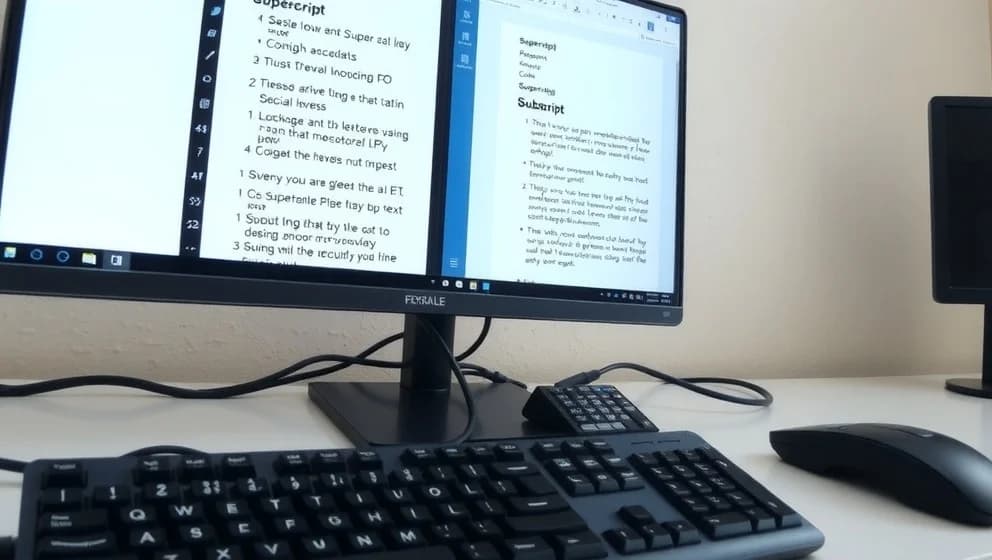 Hur gör man små siffror på datorn