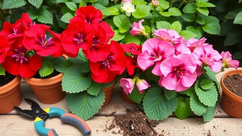 Ska man klippa ner pelargoner eller plantera om först